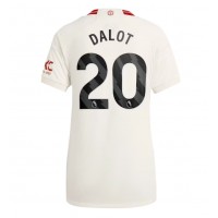 Camisa de Futebol Manchester United Diogo Dalot #20 Equipamento Alternativo Mulheres 2023-24 Manga Curta